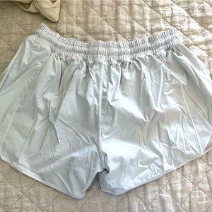 White Hotty Hot 4” Lululemon Shorts